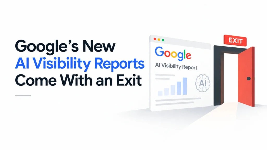 Google’s New AI Visibility Reports Come With an Exit